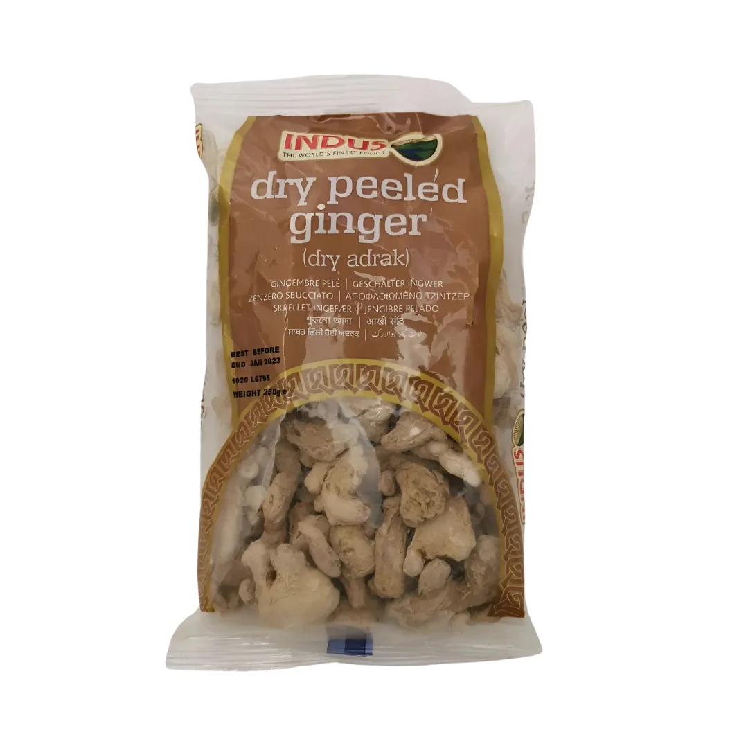 Indus Dry Peeled Ginger Adrak 250g