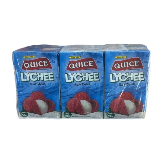 Quice lychee fruit drink pack of 6