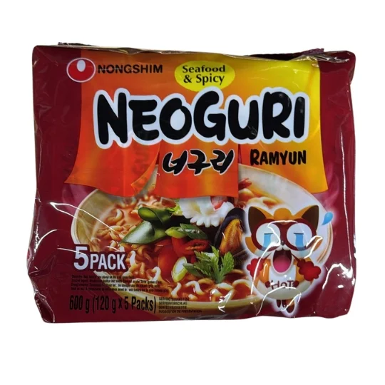 Nongshim Neoguri Ramyun seafood & spicy 5x pack