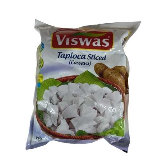 Viswas frozen tapioca sliced