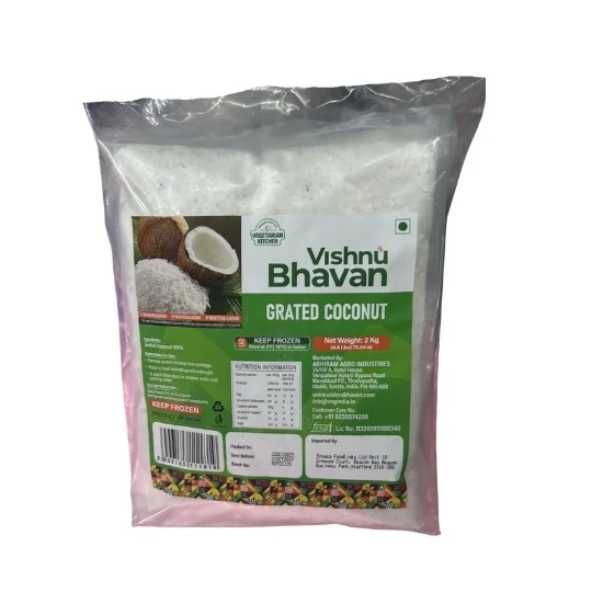 Vishnu Bhavan Grated Coconut - 2kg