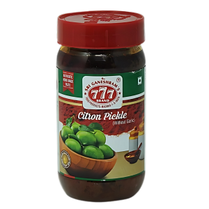Shri Ganeshram's 777 brand Citron Pickle 300g