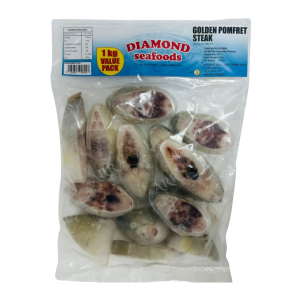 Diamond Seafoods Golden Pomfret Steaks 1kg