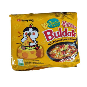 Samayang Cheese Flavour Buldak hot chicken flavour ramen 140g x 5 pack