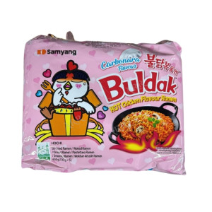 Samayang Carbonara Flavour Buldak hot chicken flavour ramen 130g x 5 pack